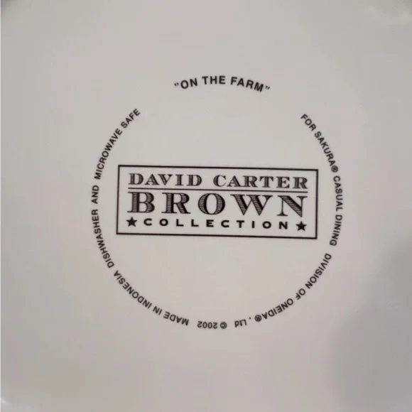 Ceramic Set of 2 Vintage “ON THE FARM” Chicken Plates like new. - Picture 3 of 7